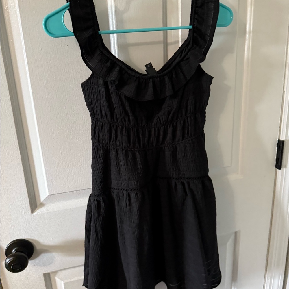Wild Fable Textured Black Top
